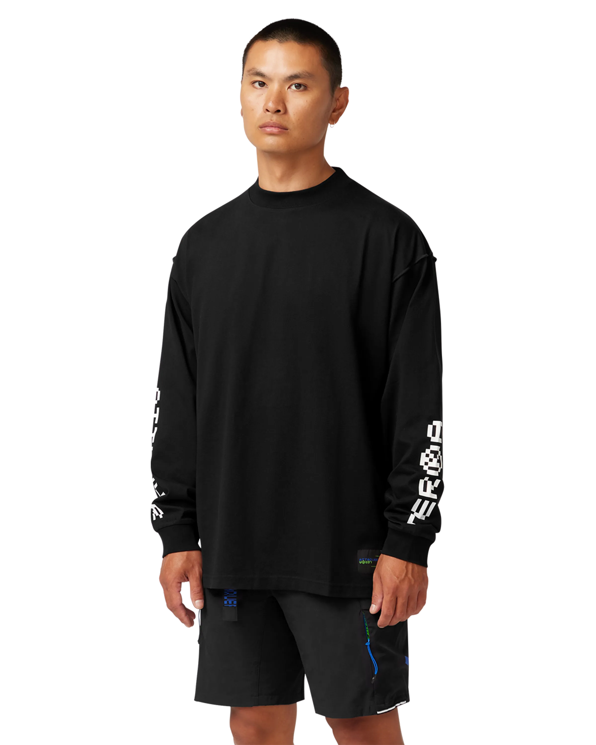 Terra LS Black T-Shirt-Attaquer-Attaquer
