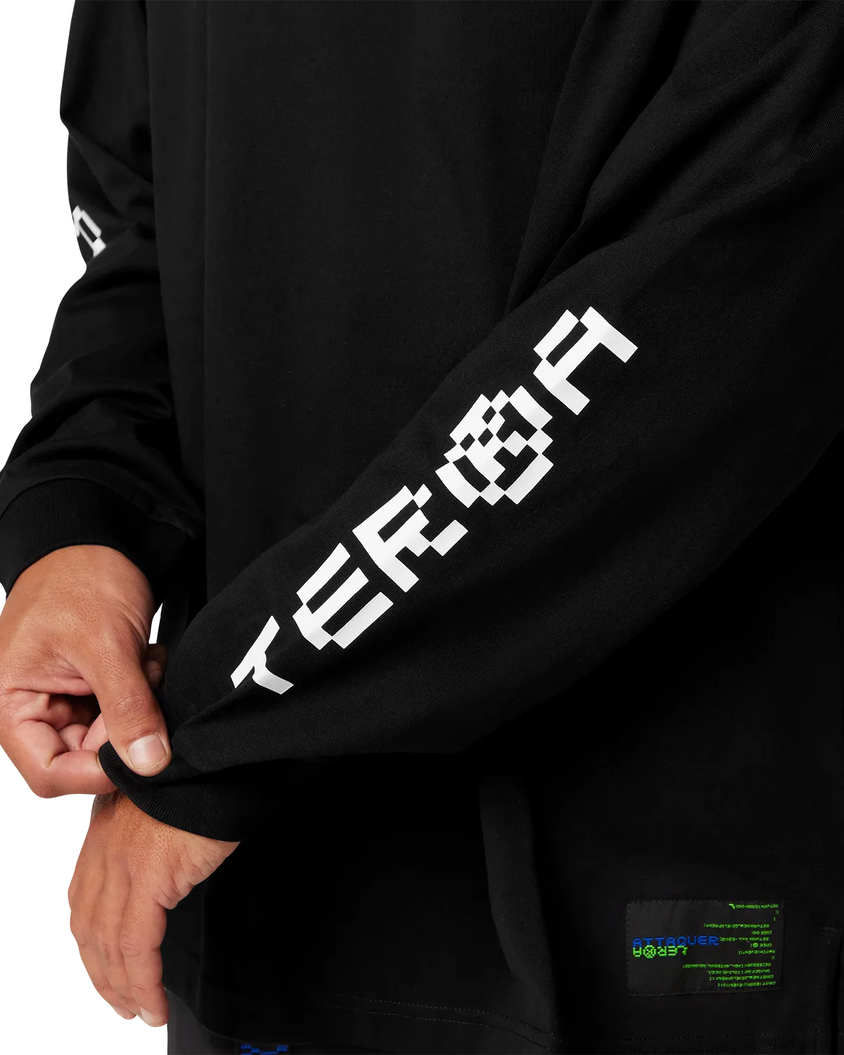Terra LS Black T-Shirt-Attaquer-Attaquer