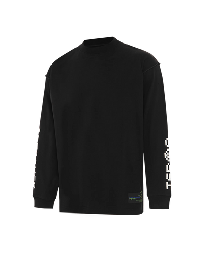 Attaquer Terra LS Black Tee display feature