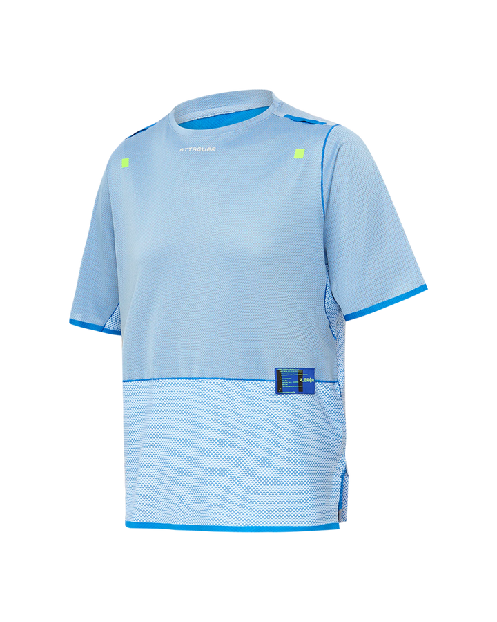 Attaquer Terra Short Sleeved Tech Tee Blue display feature