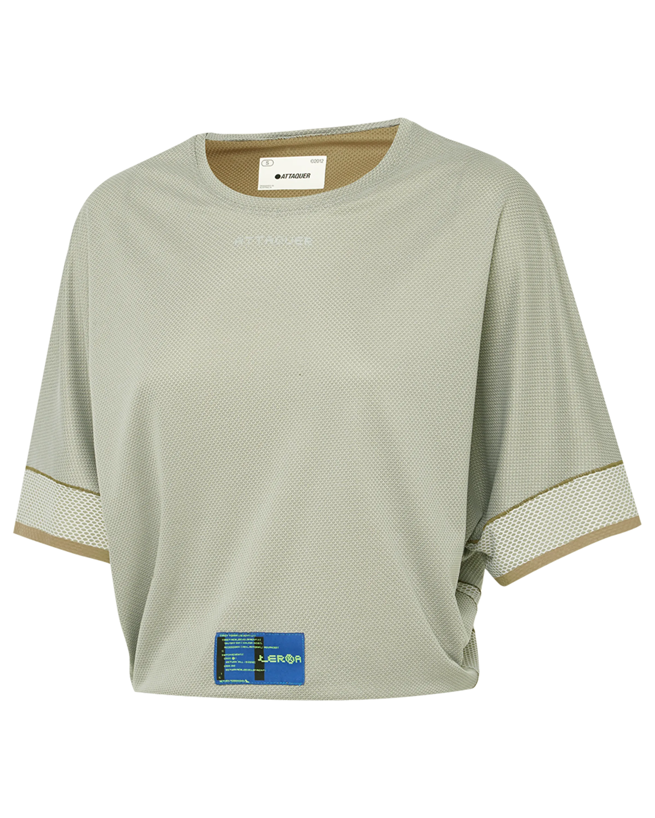Attaquer Terra Womens Crop Tech Tee Sand display feature
