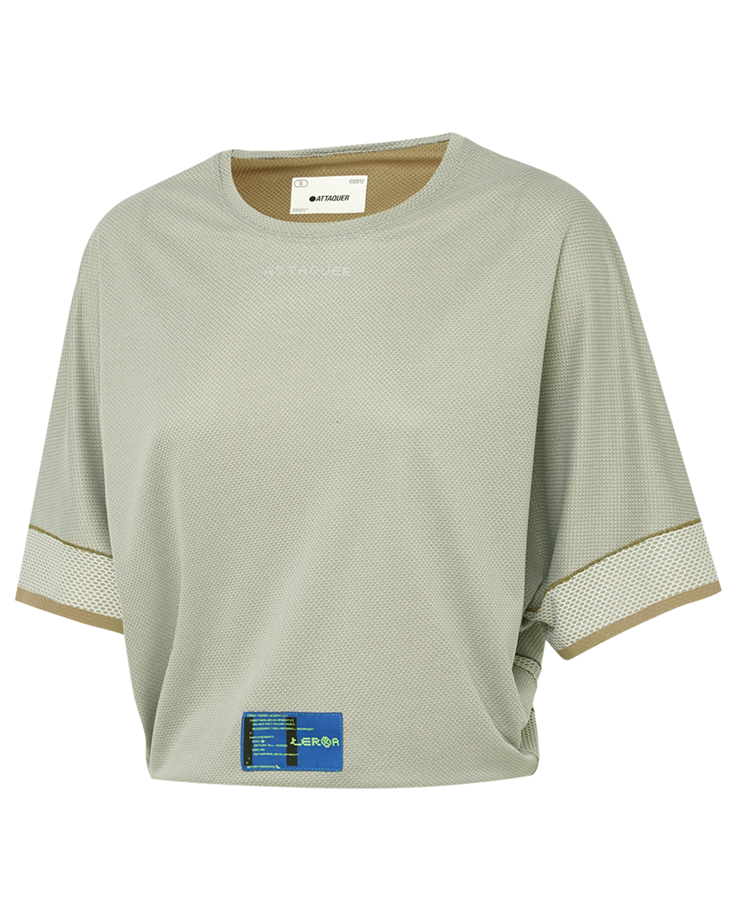 Attaquer Terra Womens Crop Tech Tee Sand display feature