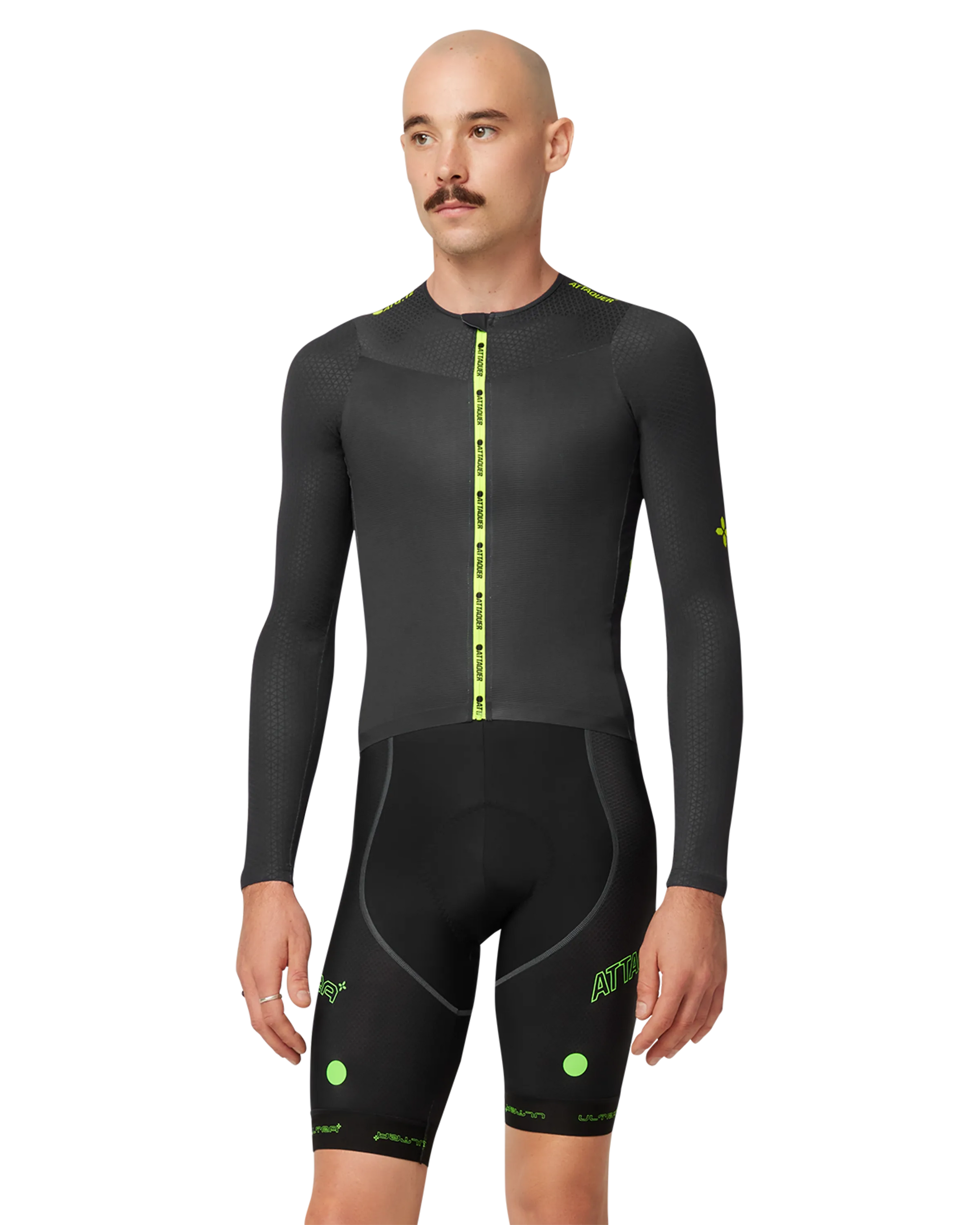 ULTRA: Aero Long Sleeved Jersey Anthracite/Lime-Attaquer-Attaquer