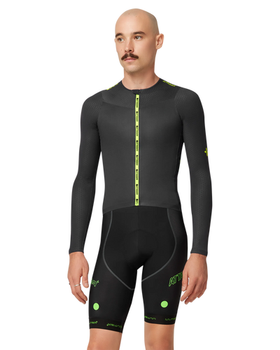 ULTRA: Aero Long Sleeved Jersey Anthracite/Lime-Attaquer-Attaquer