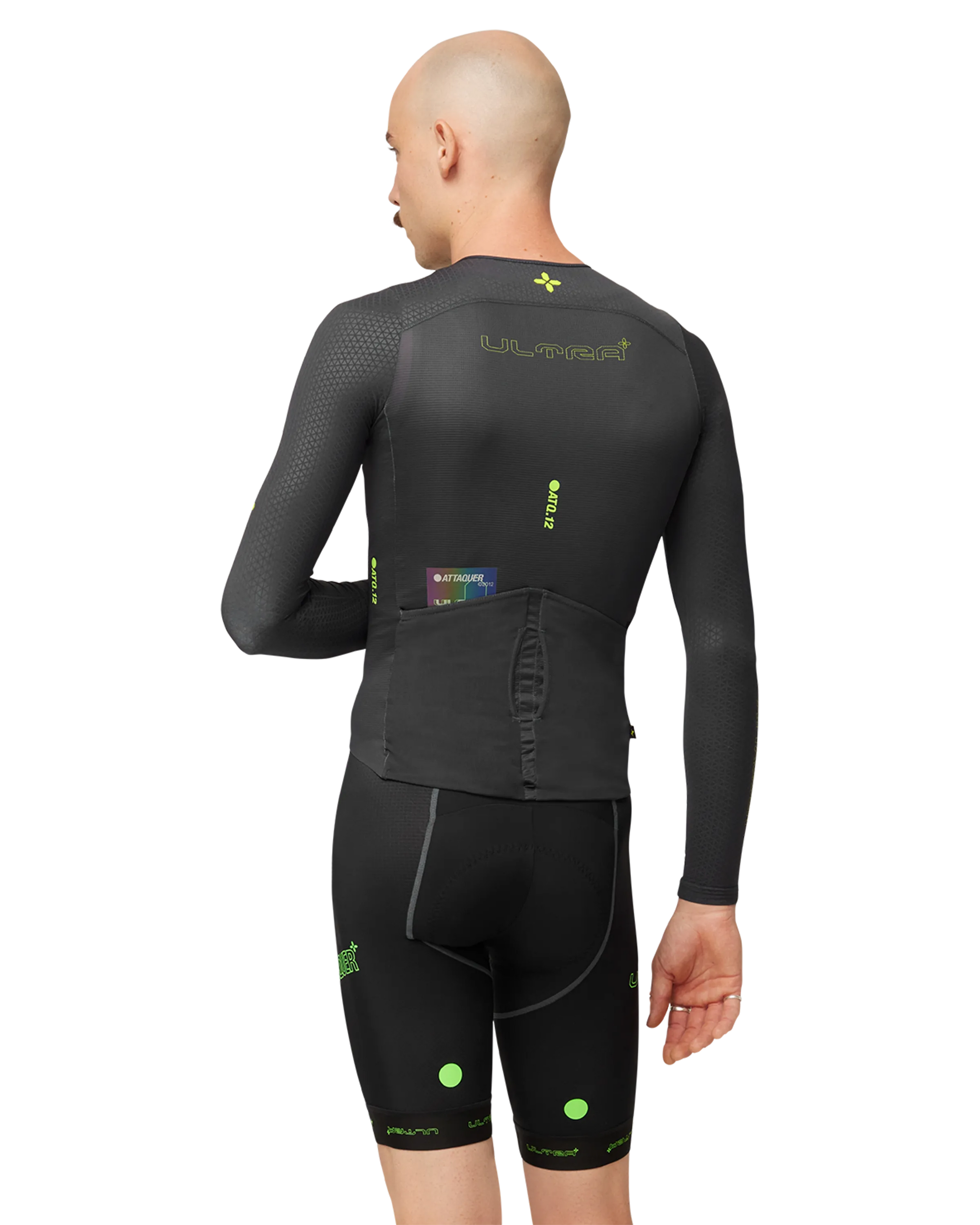 ULTRA: Aero Long Sleeved Jersey Anthracite/Lime-Attaquer-Attaquer