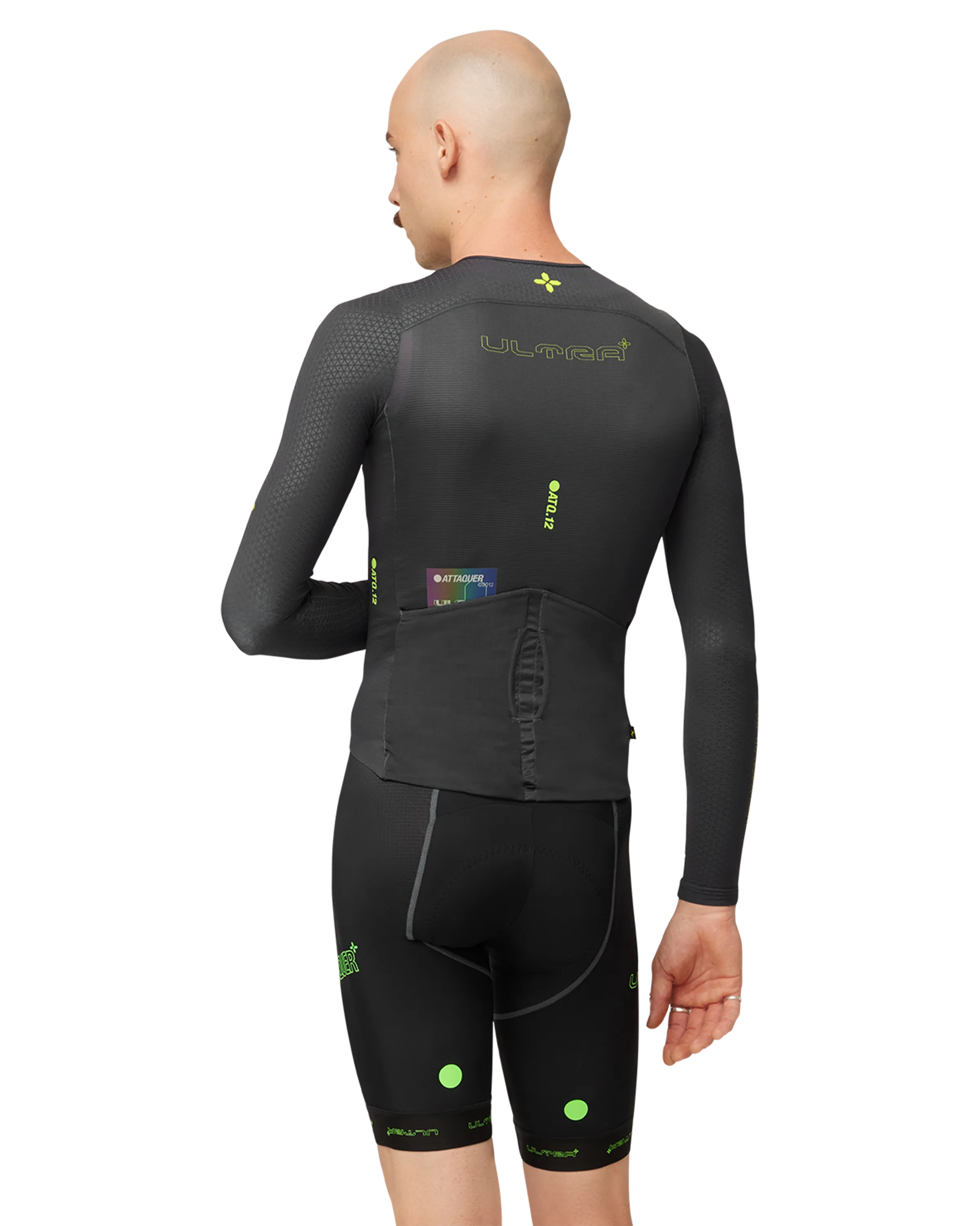 ULTRA: Aero Long Sleeved Jersey Anthracite/Lime-Attaquer-Attaquer