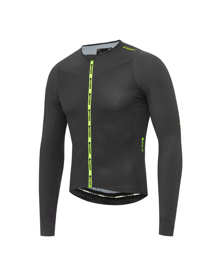 ULTRA+ Aero Long Sleeved Jersey Anthracite/Acid Lime-Attaquer feature display pdp-hide