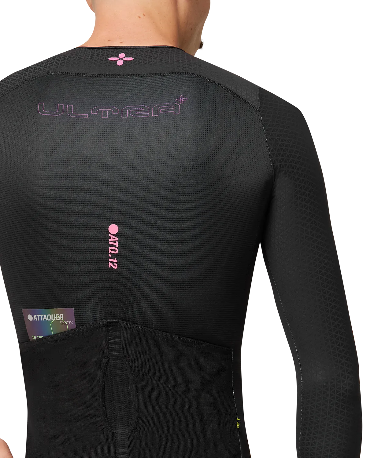 ULTRA: Aero Long Sleeved Jersey Black/Neon Pink-Attaquer-Attaquer