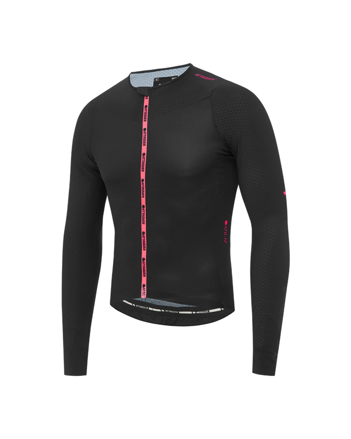 ULTRA+ Aero Long Sleeved Jersey Black/Neon Pink-Attaquer feature display pdp-hide