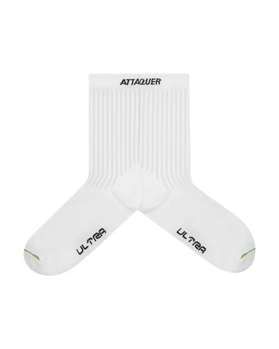 ULTRA: High Crew Socks White-Attaquer-Attaquer