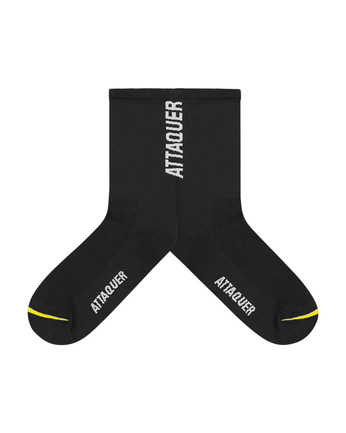 Vertical Logo Socks Black-Attaquer-Attaquer