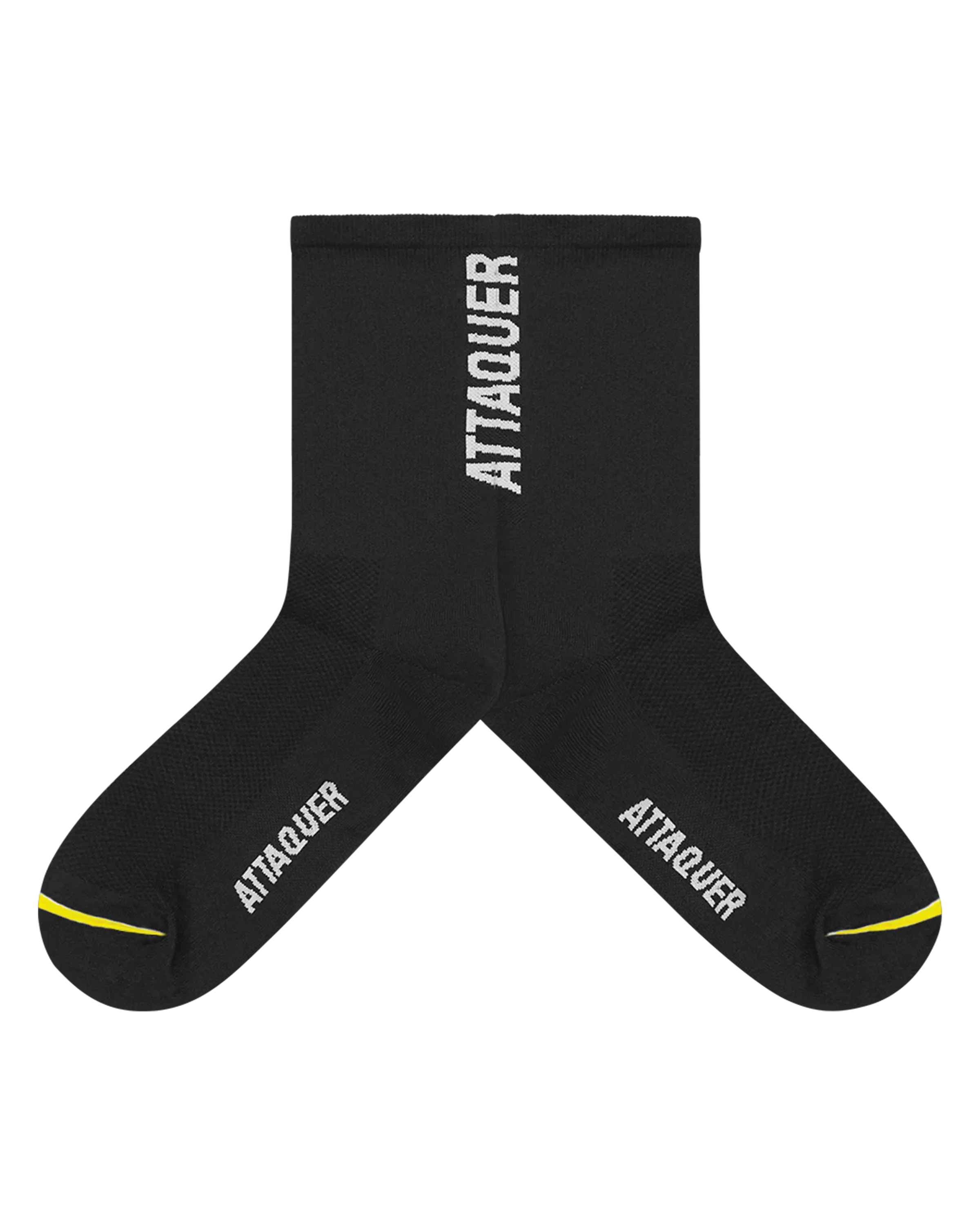 Vertical Logo Socks Black-Attaquer-Attaquer