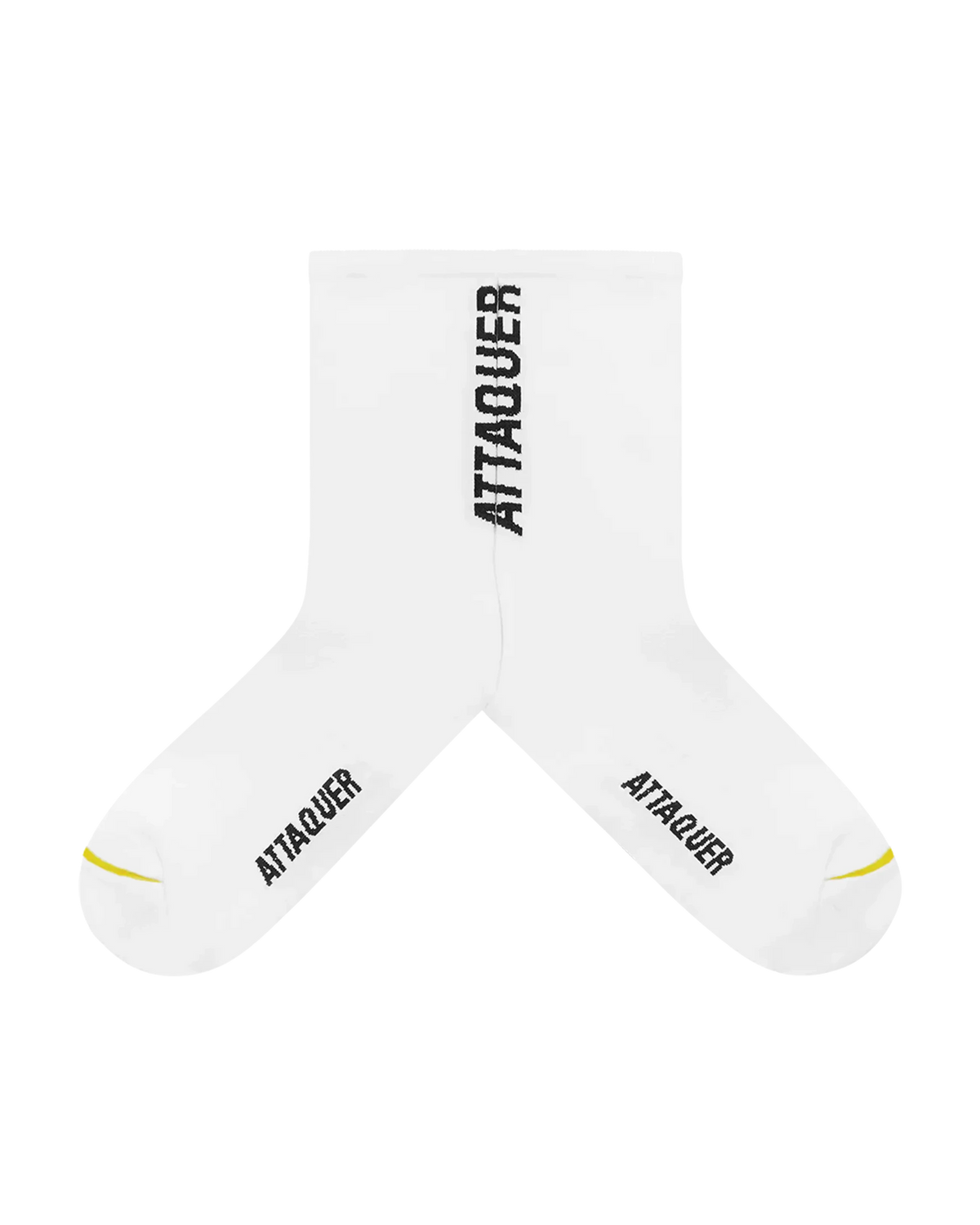 Vertical Logo Socks White-Attaquer-Attaquer