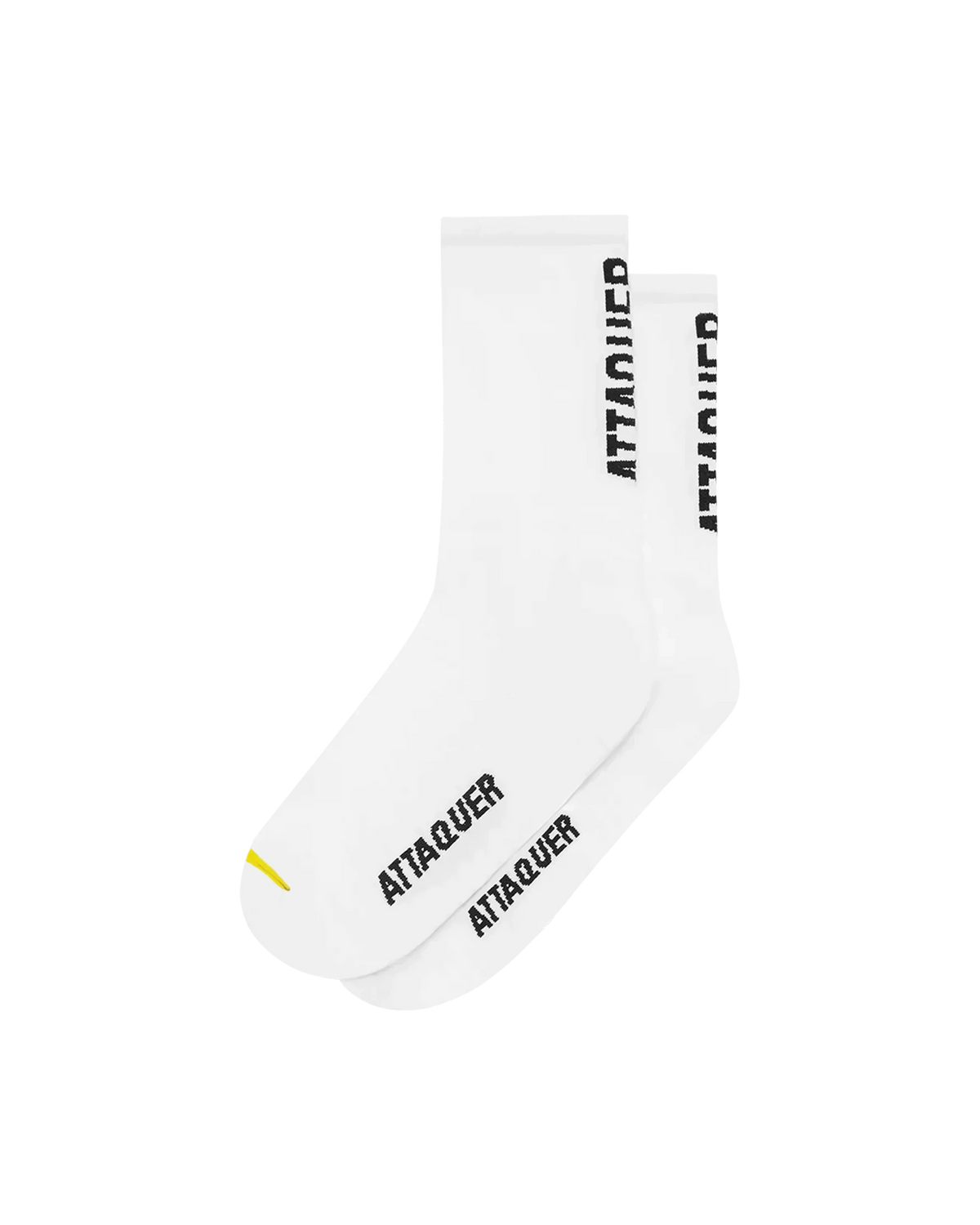 Vertical Logo Socks White