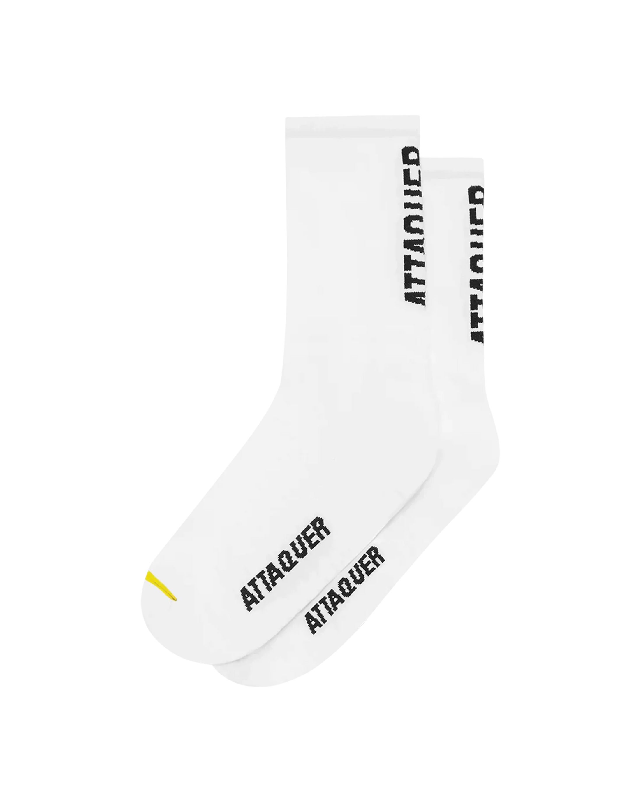 Vertical Logo Socks White