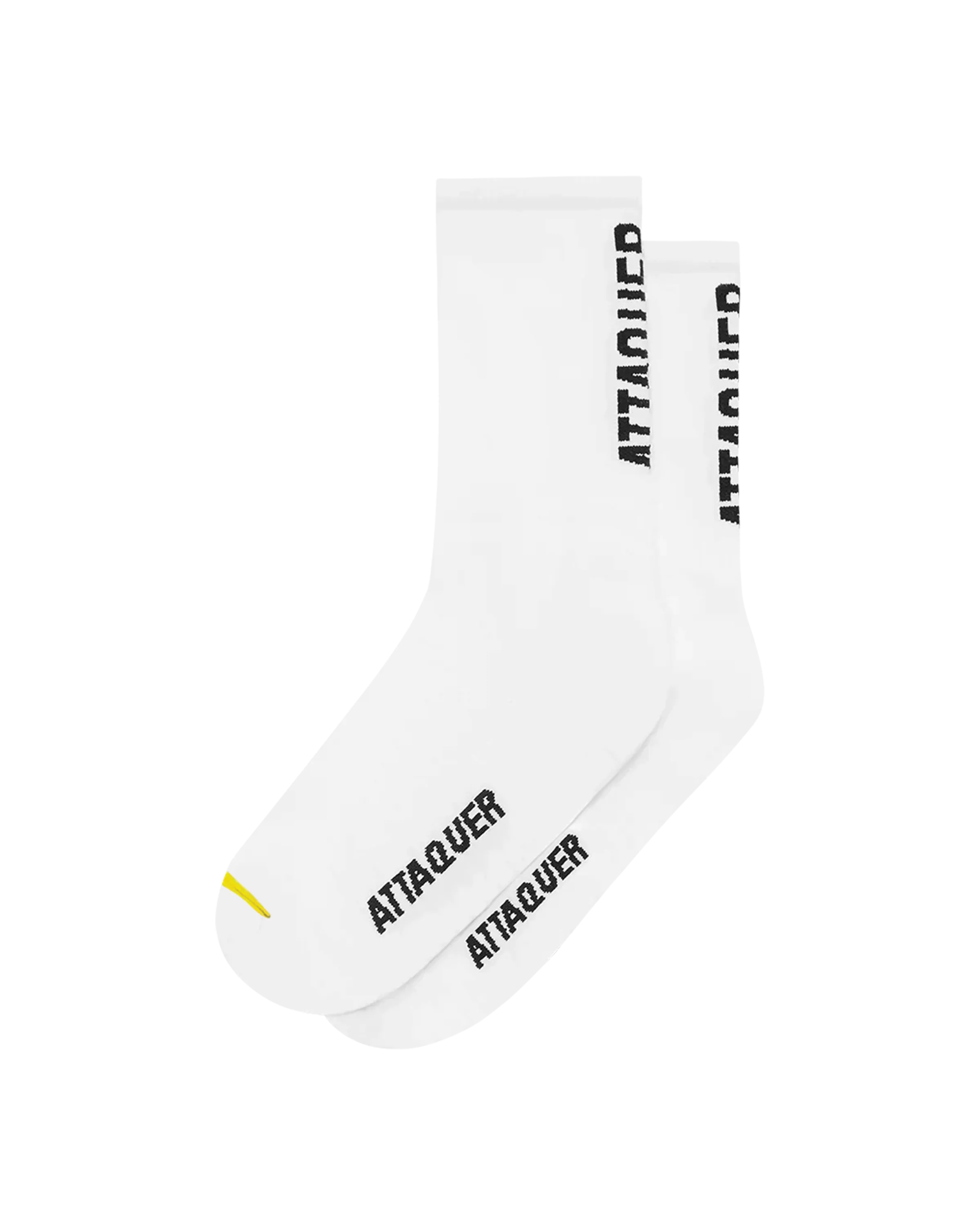 Vertical Logo Socks White