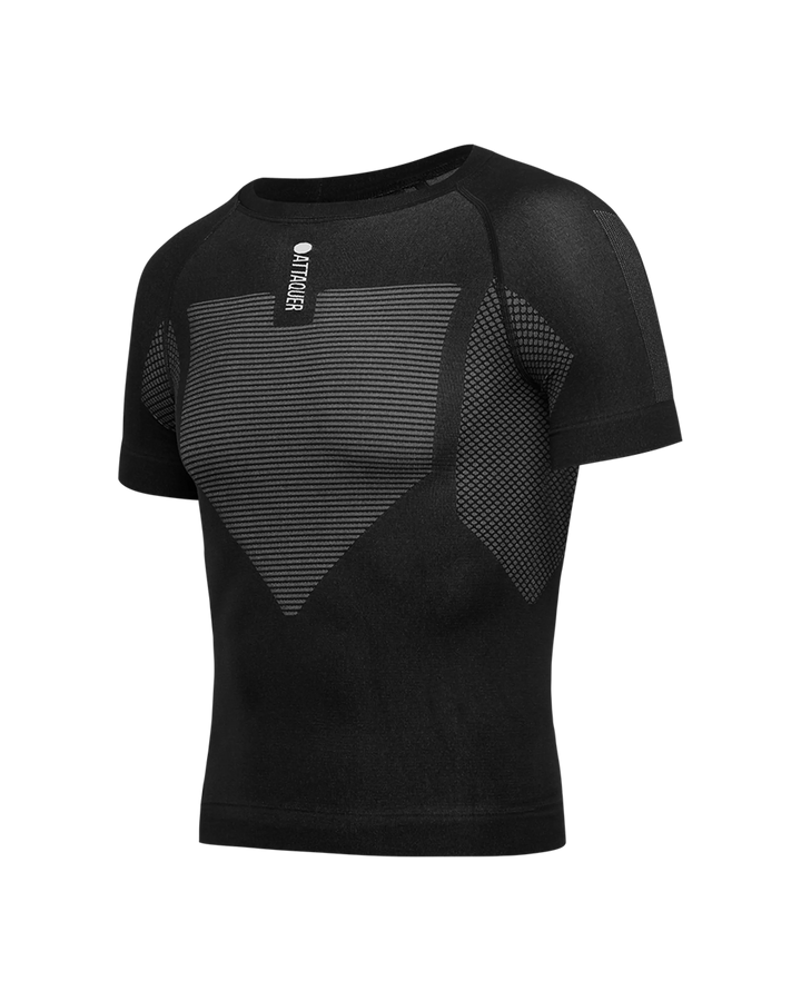 Attaquer Winter Short Sleeved Base Layer Black main feature display