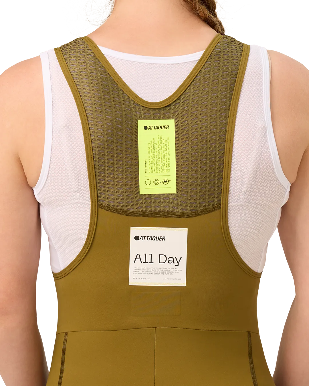 Womens All Day 3/4 Bib Moss-Attaquer-Attaquer