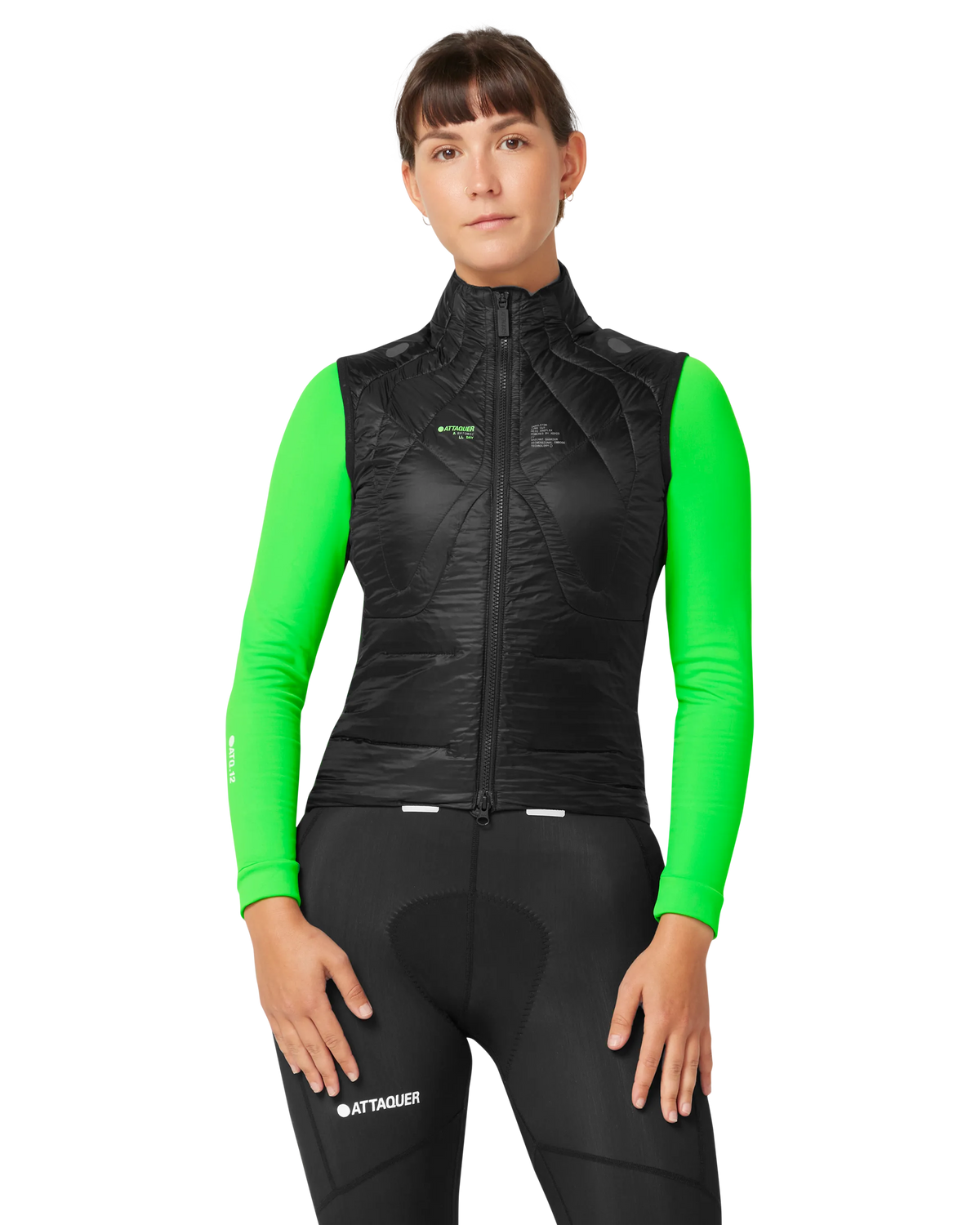 Womens All Day Anatomic Insulator Gilet Black-Attaquer Dead Stock-Attaquer