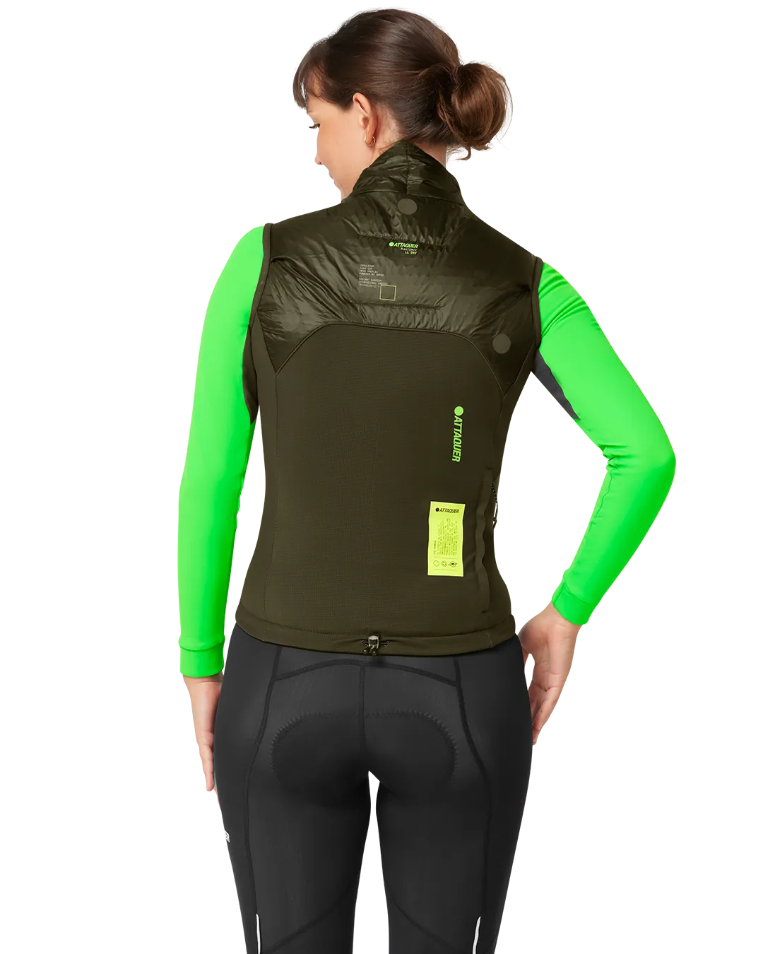 Womens All Day Anatomic Insulator Gilet Pine-Attaquer Dead Stock-Attaquer