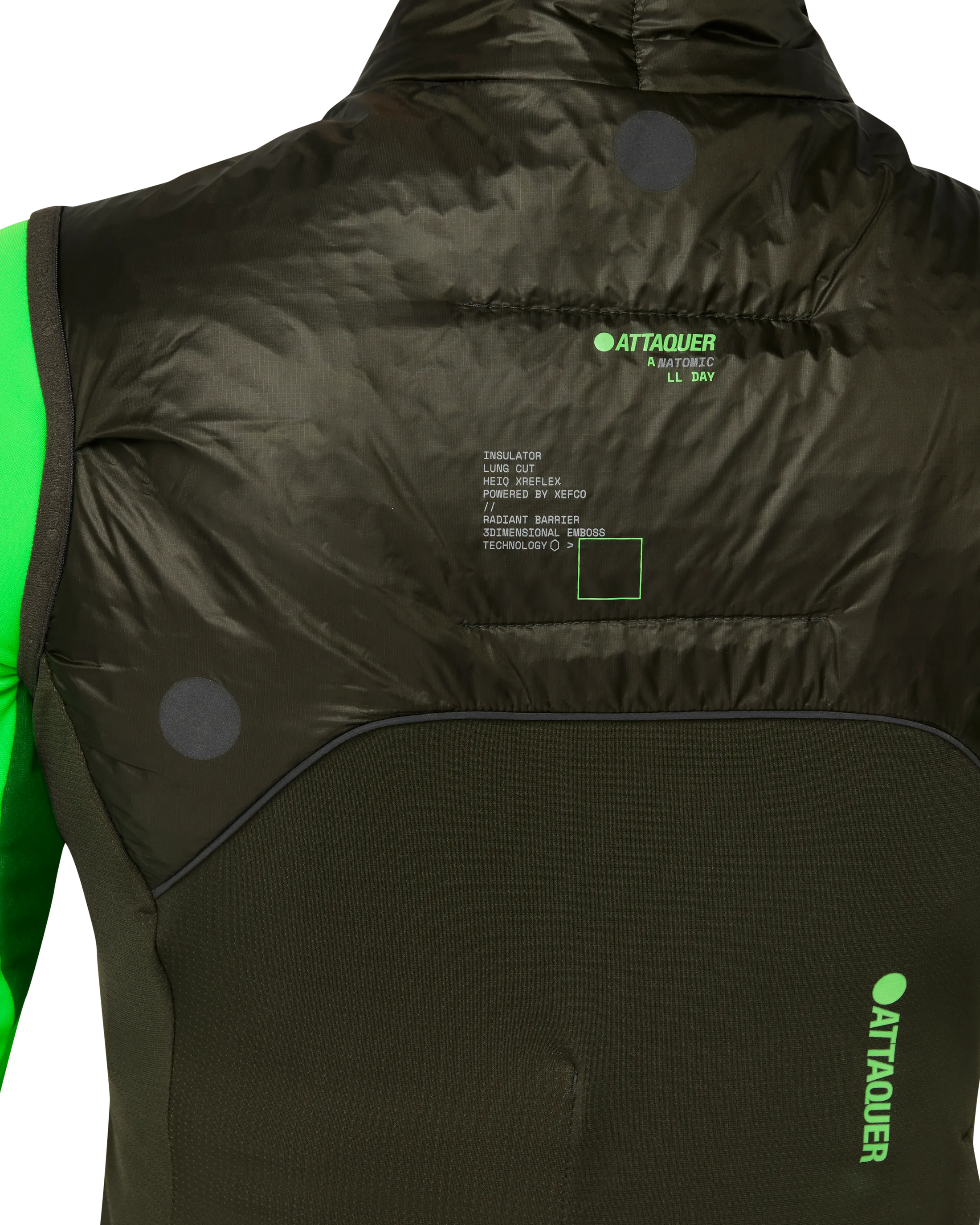 Womens All Day Anatomic Insulator Gilet Pine-Attaquer Dead Stock-Attaquer