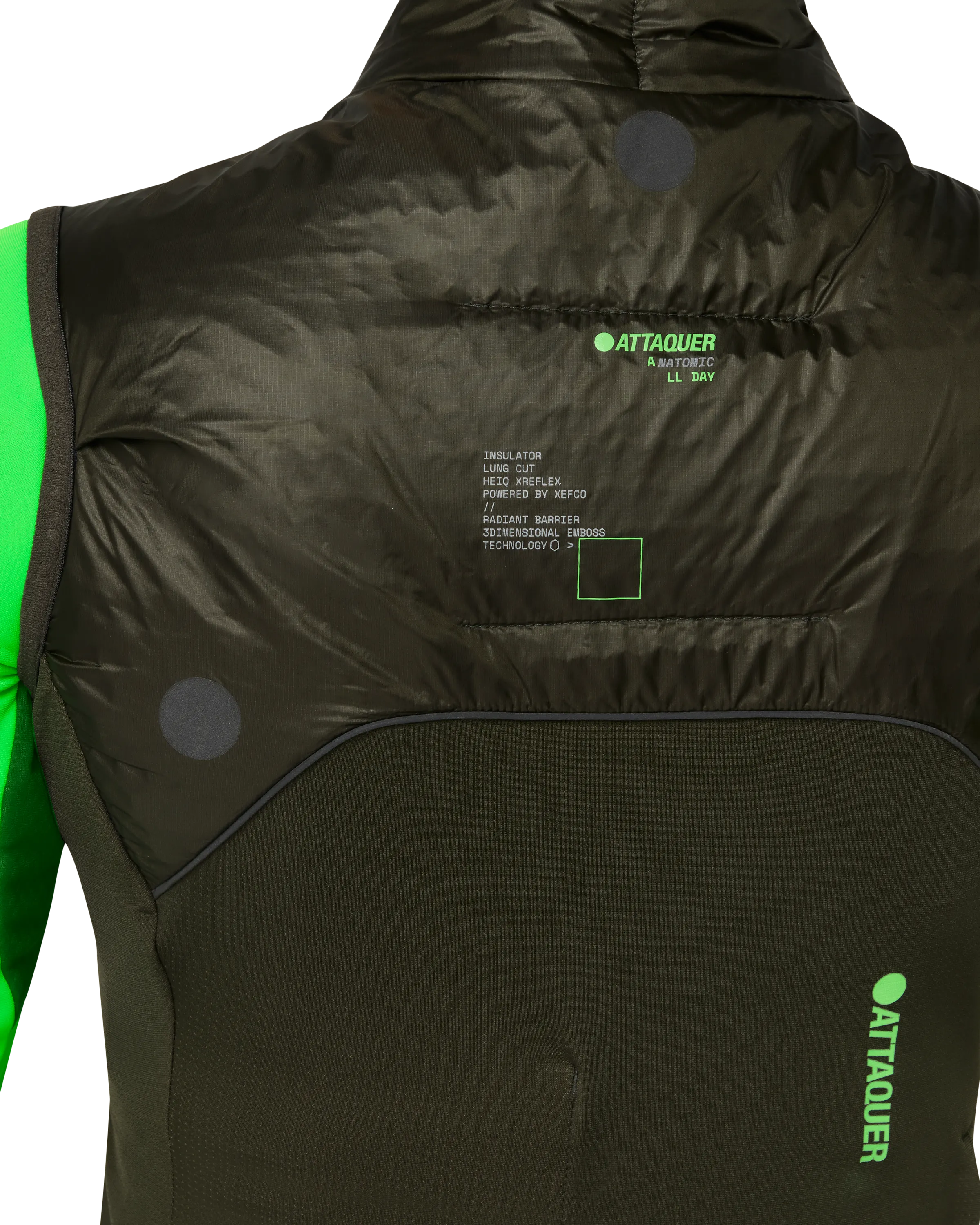 Womens All Day Anatomic Insulator Gilet Pine-Attaquer Dead Stock-Attaquer