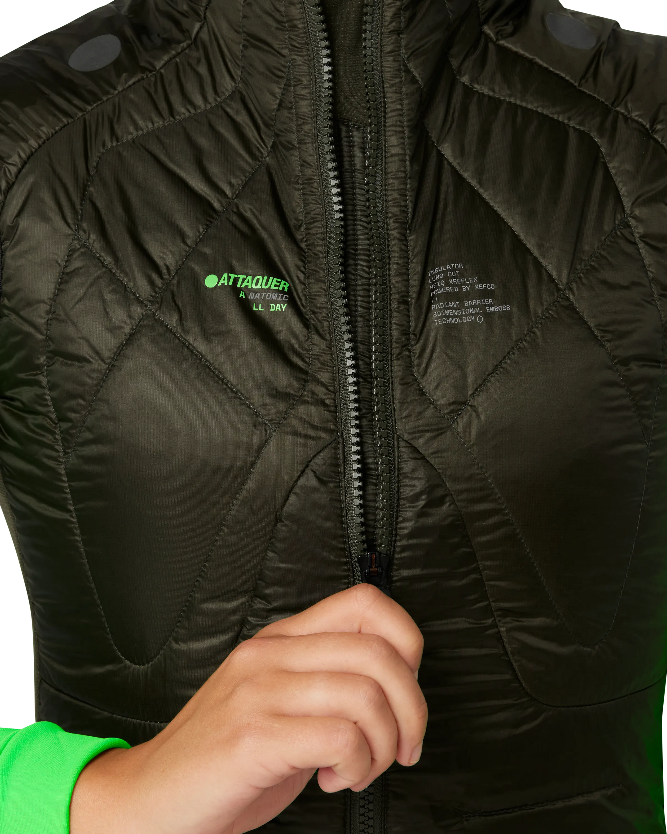 Womens All Day Anatomic Insulator Gilet Pine-Attaquer Dead Stock-Attaquer