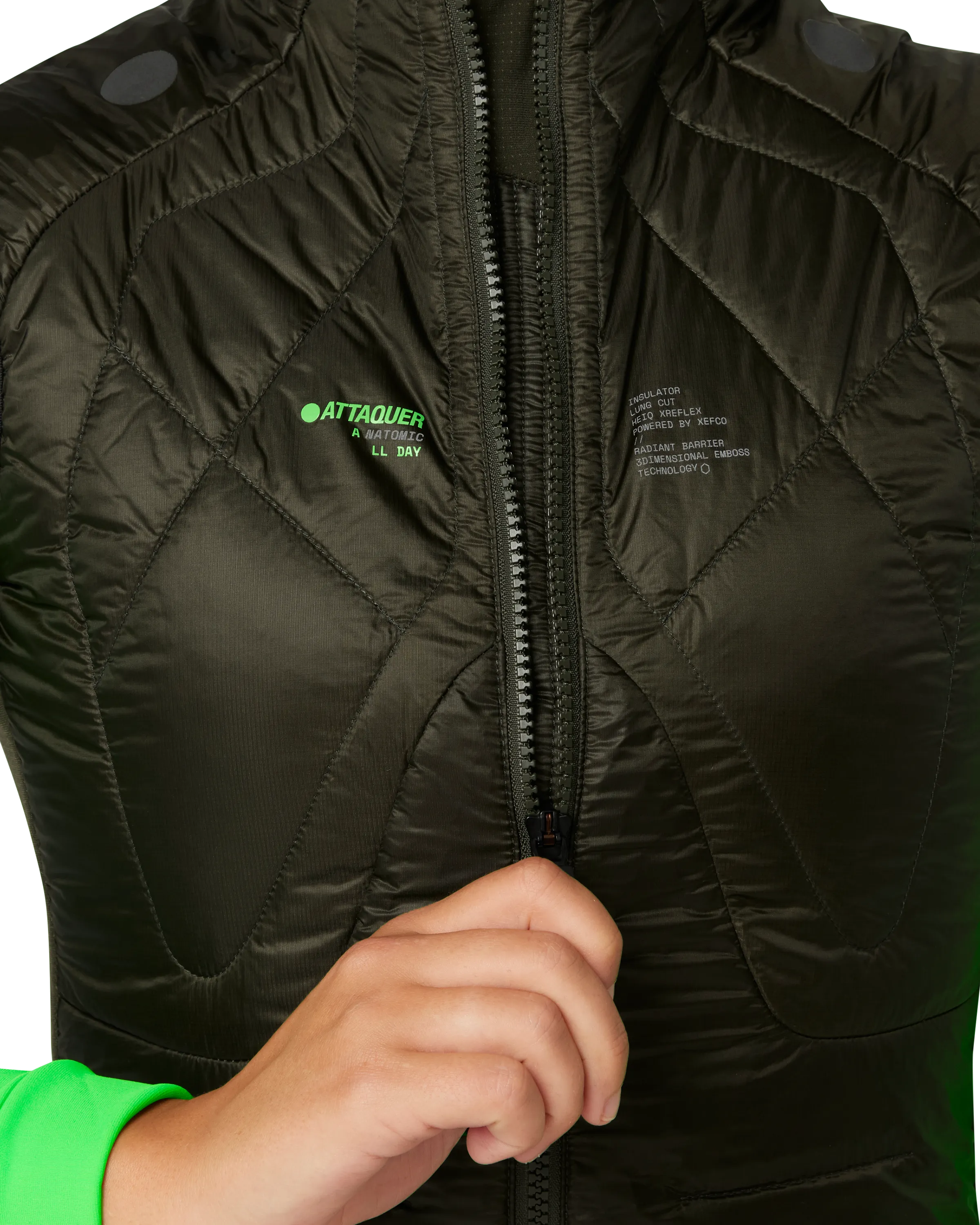 Womens All Day Anatomic Insulator Gilet Pine-Attaquer Dead Stock-Attaquer