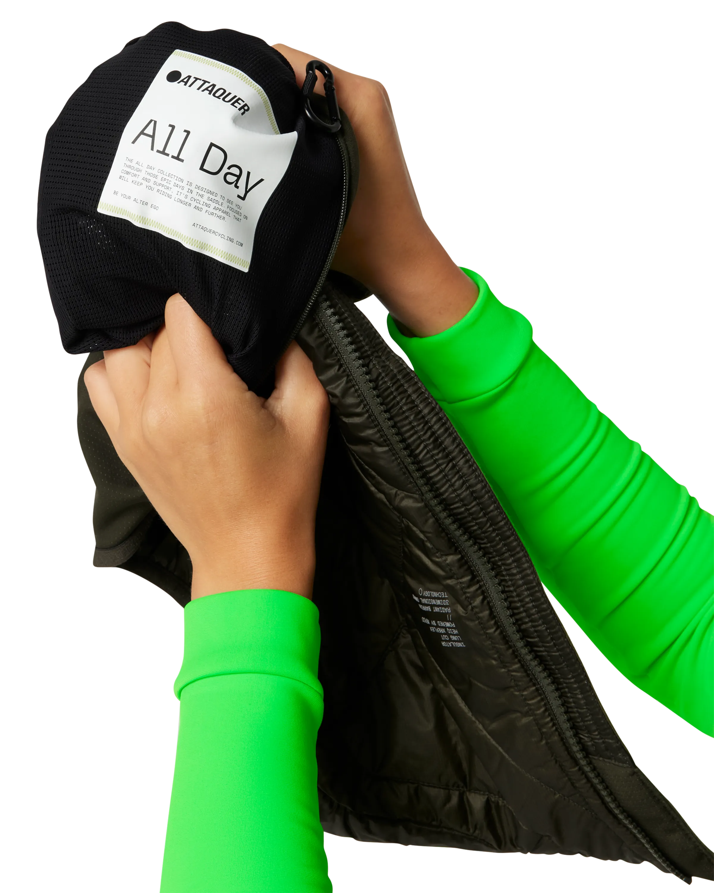 Womens All Day Anatomic Insulator Gilet Pine-Attaquer Dead Stock-Attaquer