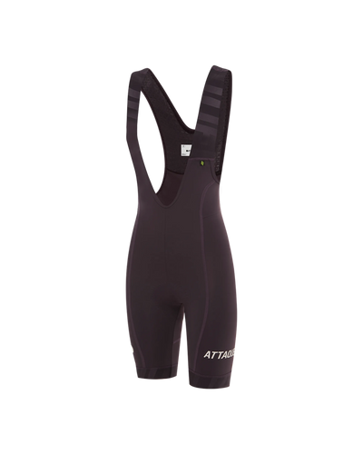 Womens All Day Bib Short Aubergine-Attaquer feature display pdp-hide
