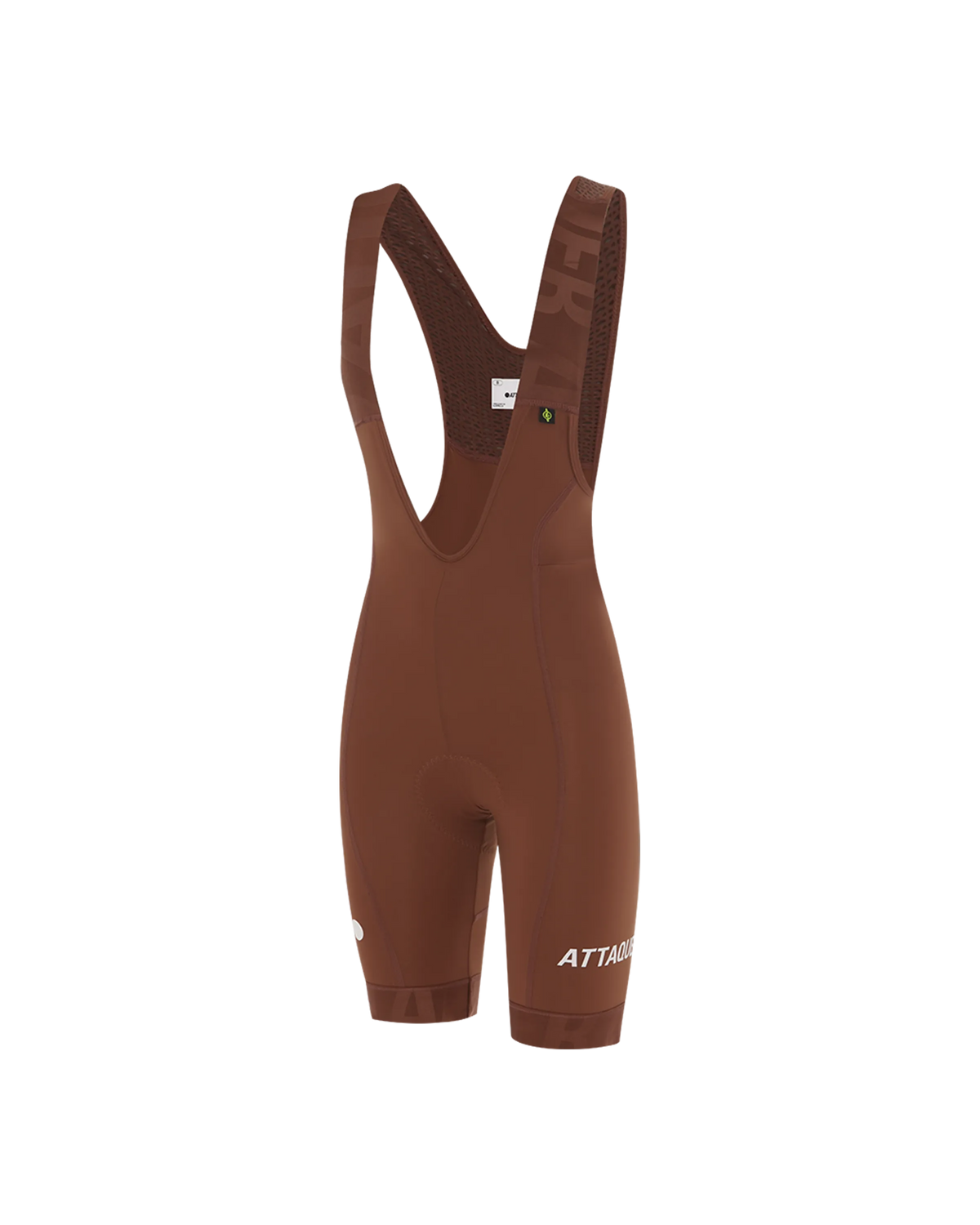 Womens All Day Bib Short Burnt Orange-Attaquer feature display pdp-hide
