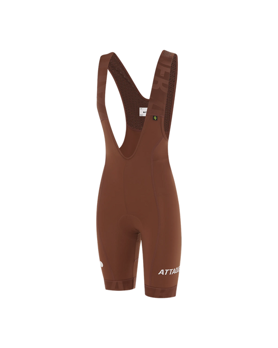 Womens All Day Bib Short Burnt Orange