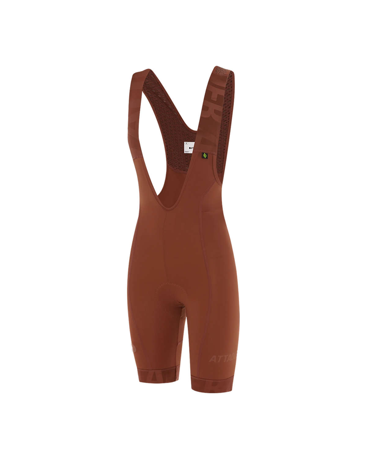Womens All Day Bib Short Burnt Orange/Tonal-Attaquer feature display pdp-hide