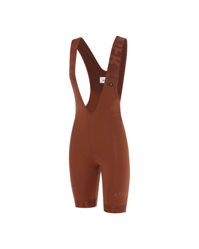 Womens All Day Bib Short Burnt Orange/Tonal-Attaquer feature display pdp-hide