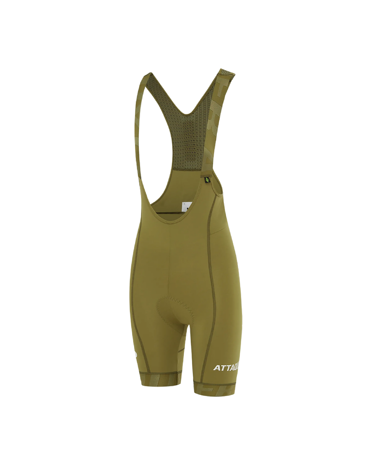 pdp-hide Attaquer Womens All Day Short Cycling Bibs in Moss Flat Lay