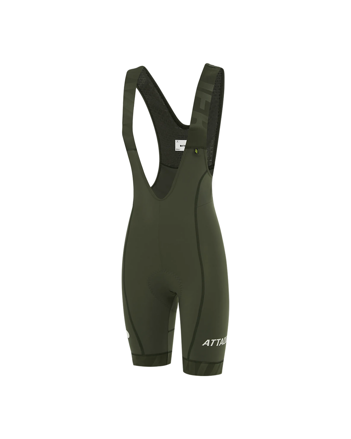 Womens All Day Bib Short Pine-Attaquer feature display pdp-hide