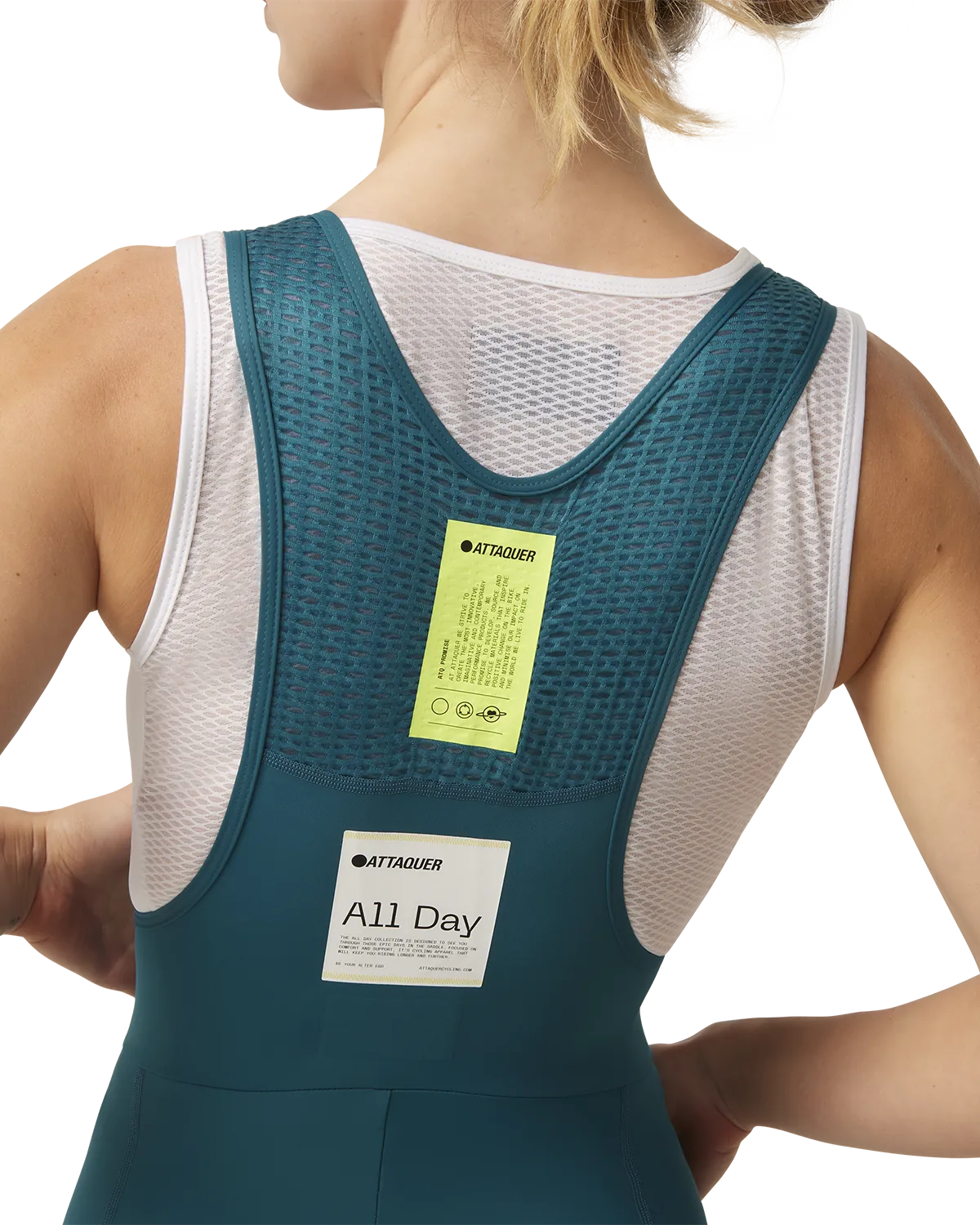 Womens All Day Bib Short Topaz-Attaquer Dead Stock-Attaquer
