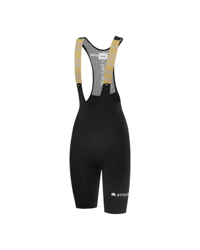 Womens All Day Cargo Bib Short Black