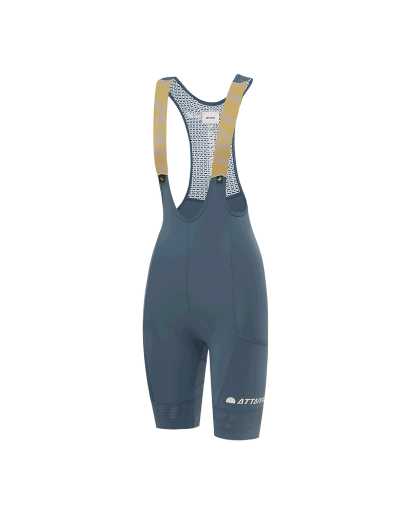 Womens All Day Cargo Bib Short Steel