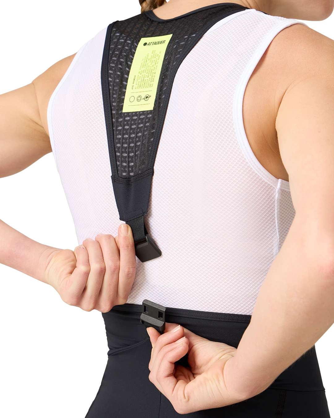 Womens All Day Detachable Bibs Black-Attaquer Dead Stock-Attaquer