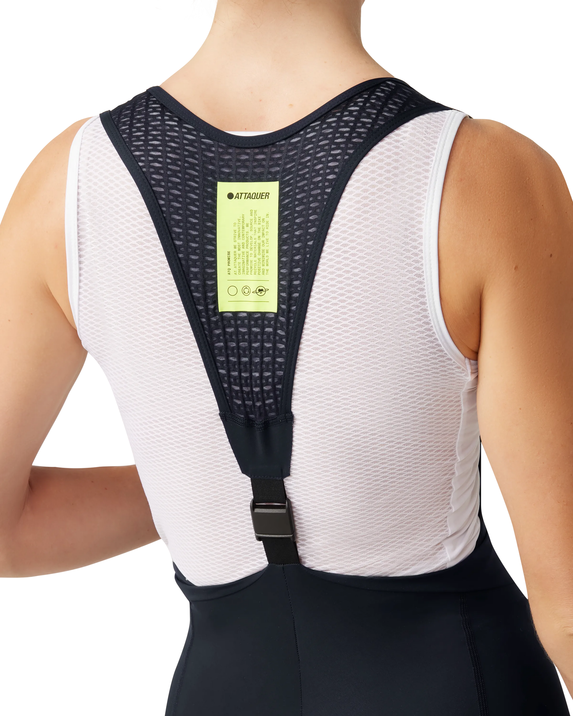 Womens All Day Detachable Summer Bib Longs Black-Attaquer-Attaquer