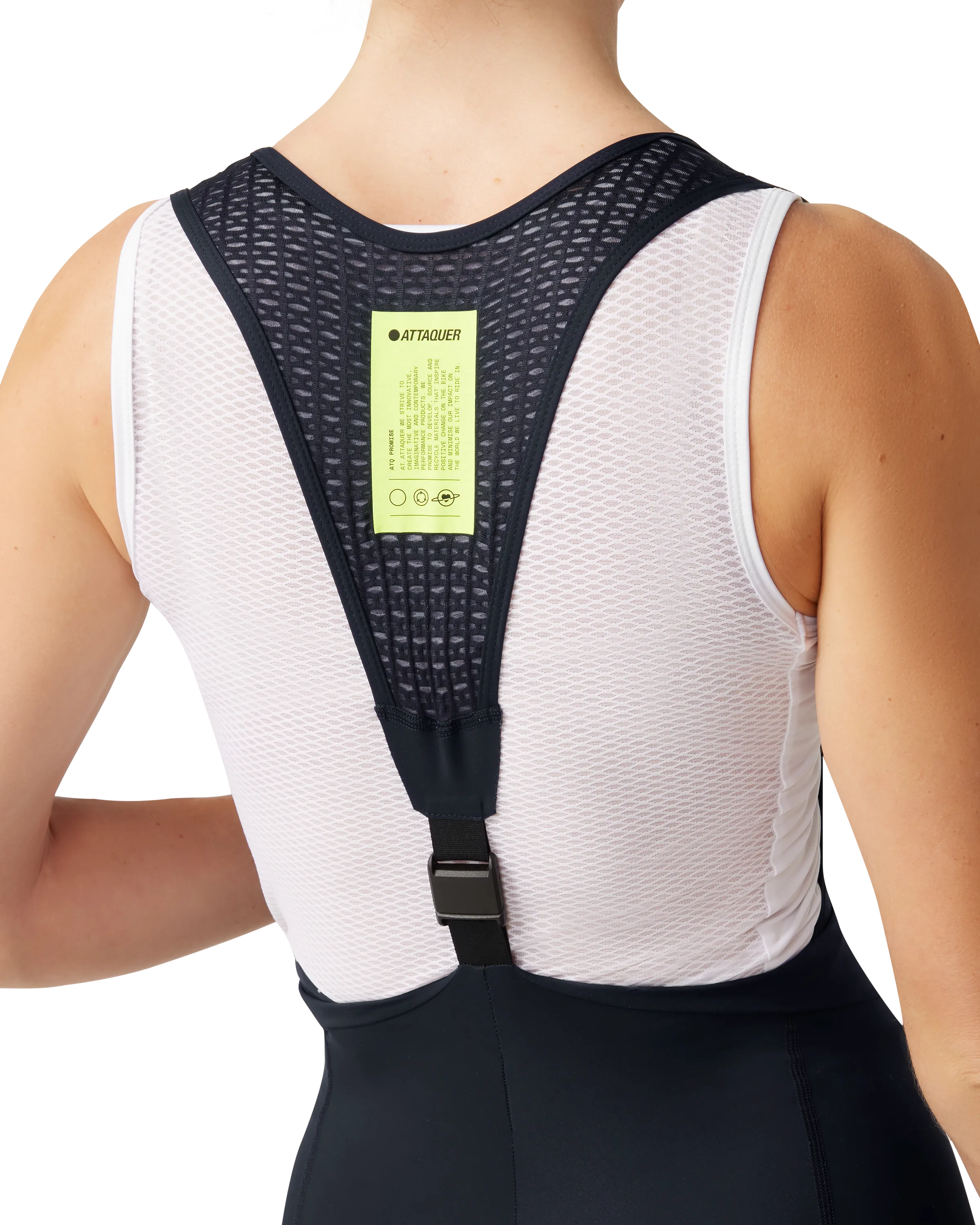 Womens All Day Detachable Summer Bib Longs Black-Attaquer-Attaquer