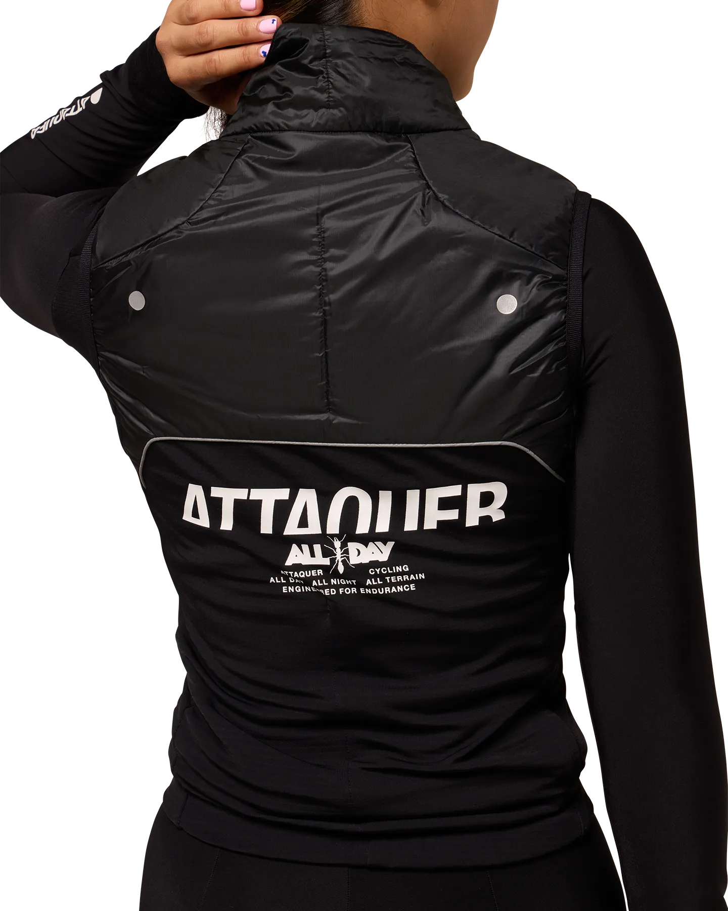 Womens All Day Insulated Gilet Black-Attaquer-Attaquer