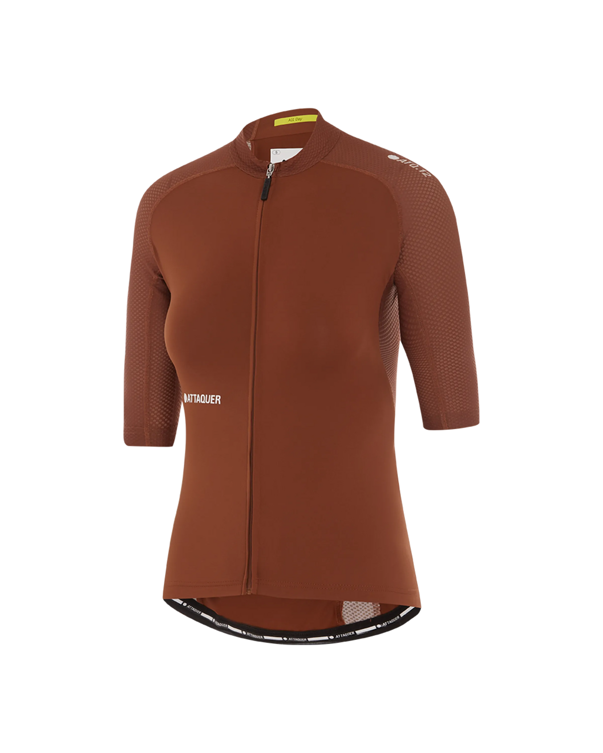 Womens All Day Jersey Burnt Orange-Attaquer feature display pdp-hide