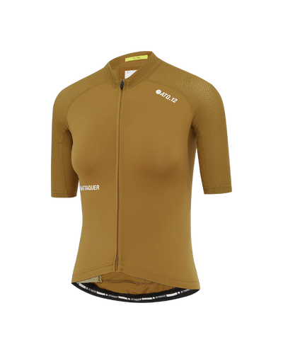 pdp-hide Attaquer Womens All Day short sleeve cycling jersey in clay flat lay