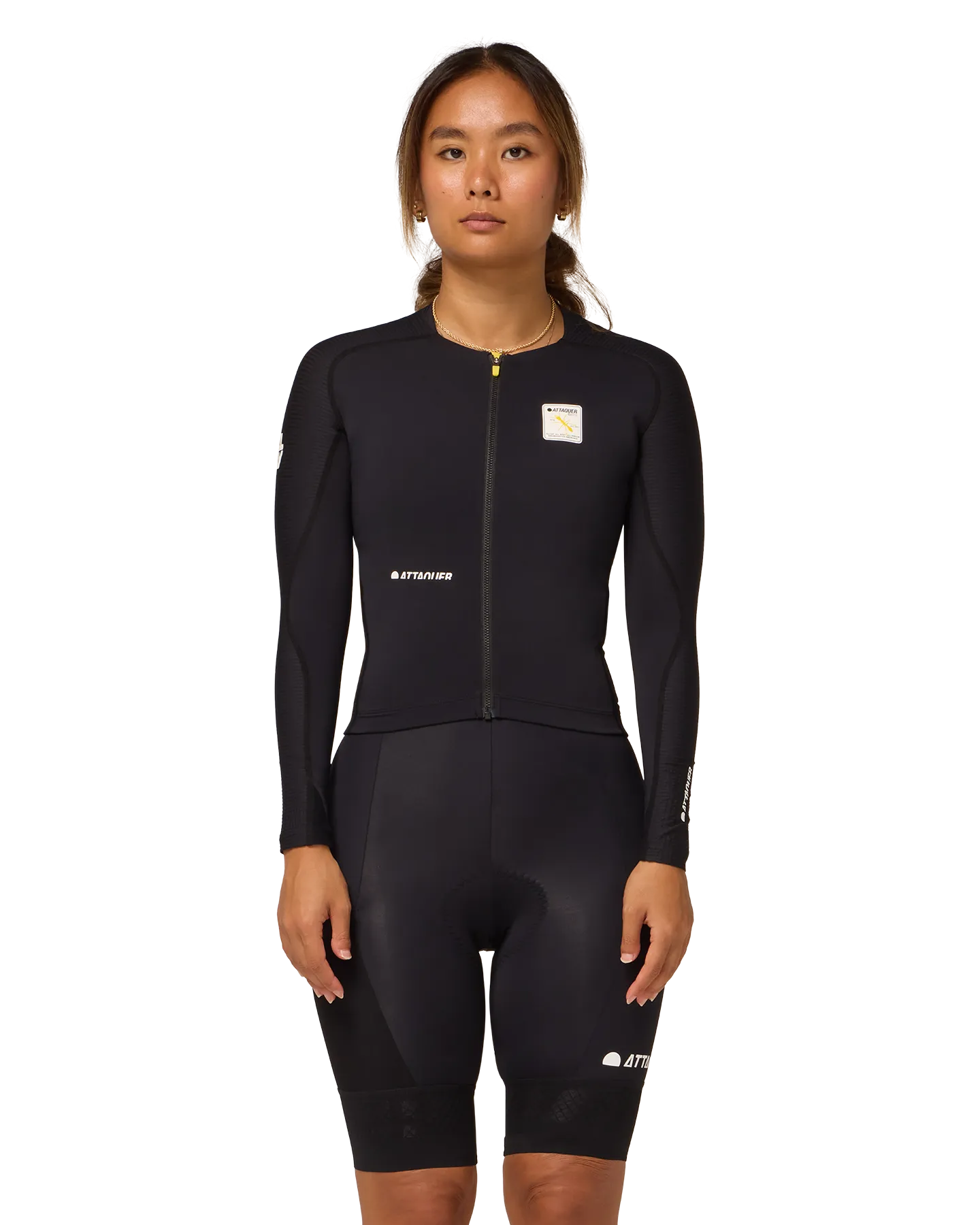 Womens All Day Lightweight Long Sleeved Jersey Black-Attaquer-Attaquer