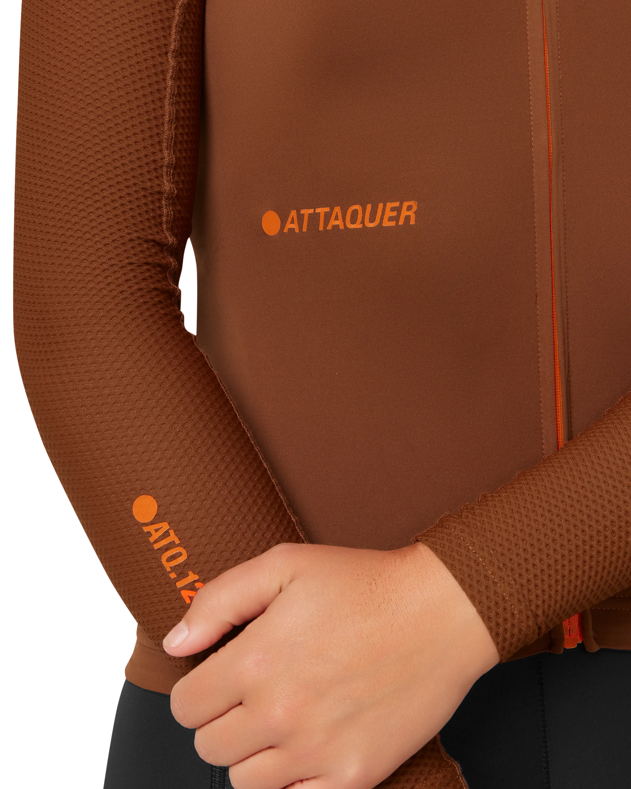 Womens All Day Summer Long Sleeve Jersey Burnt Orange-Attaquer Dead Stock-Attaquer