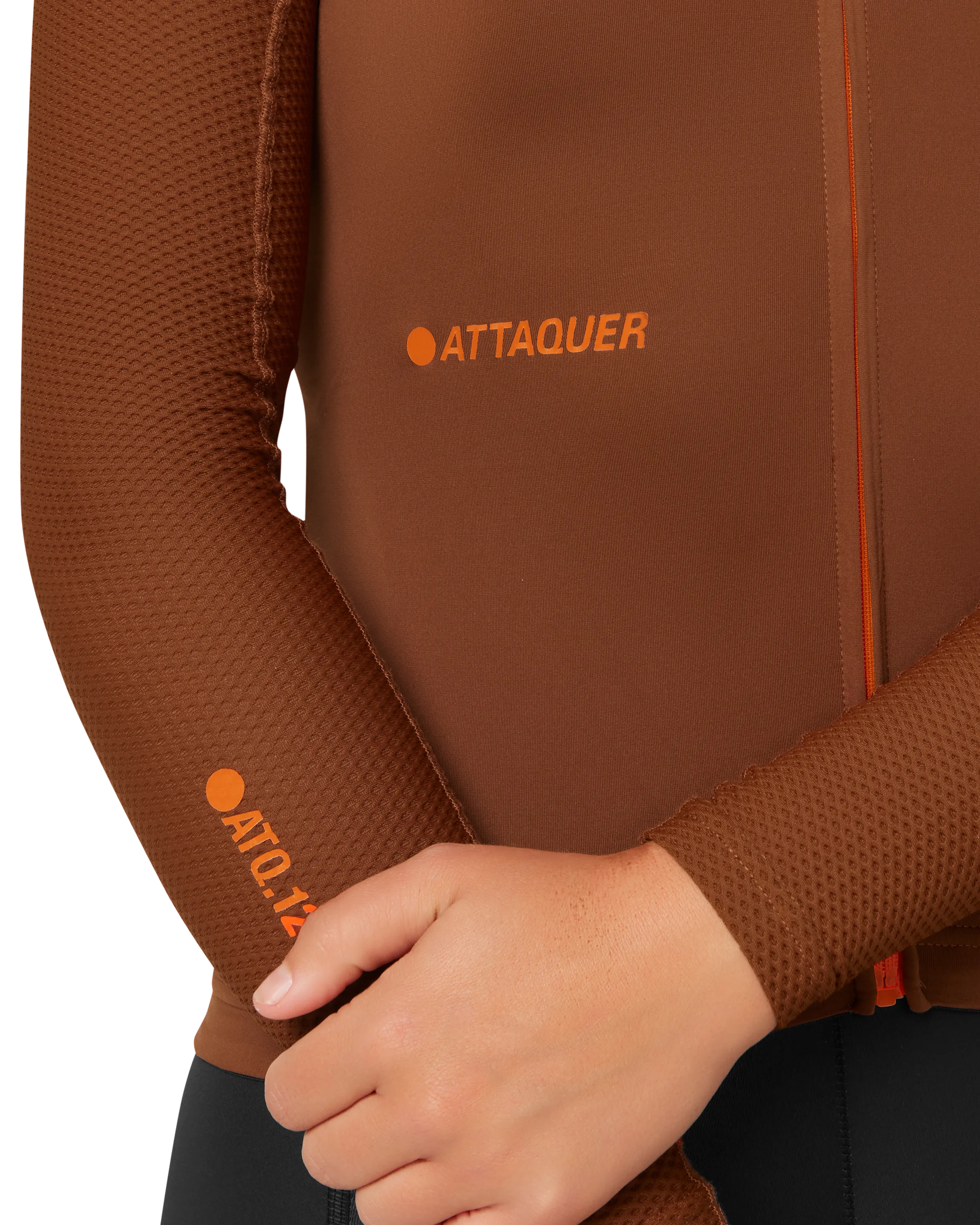 Womens All Day Summer Long Sleeve Jersey Burnt Orange-Attaquer Dead Stock-Attaquer