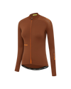 Womens All Day Summer Long Sleeve Jersey Burnt Orange-Attaquer feature display pdp-hide