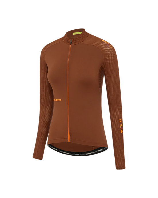 Womens All Day Summer Long Sleeve Jersey Burnt Orange